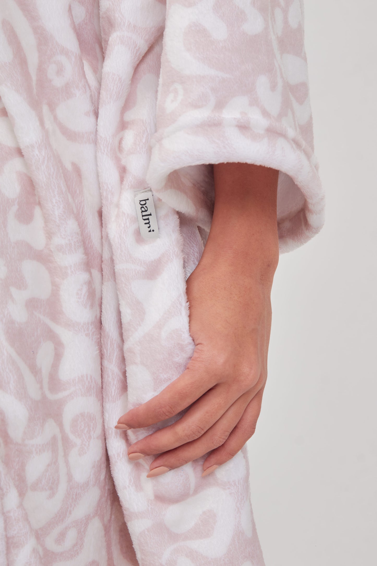 Pink Animal Print Robe