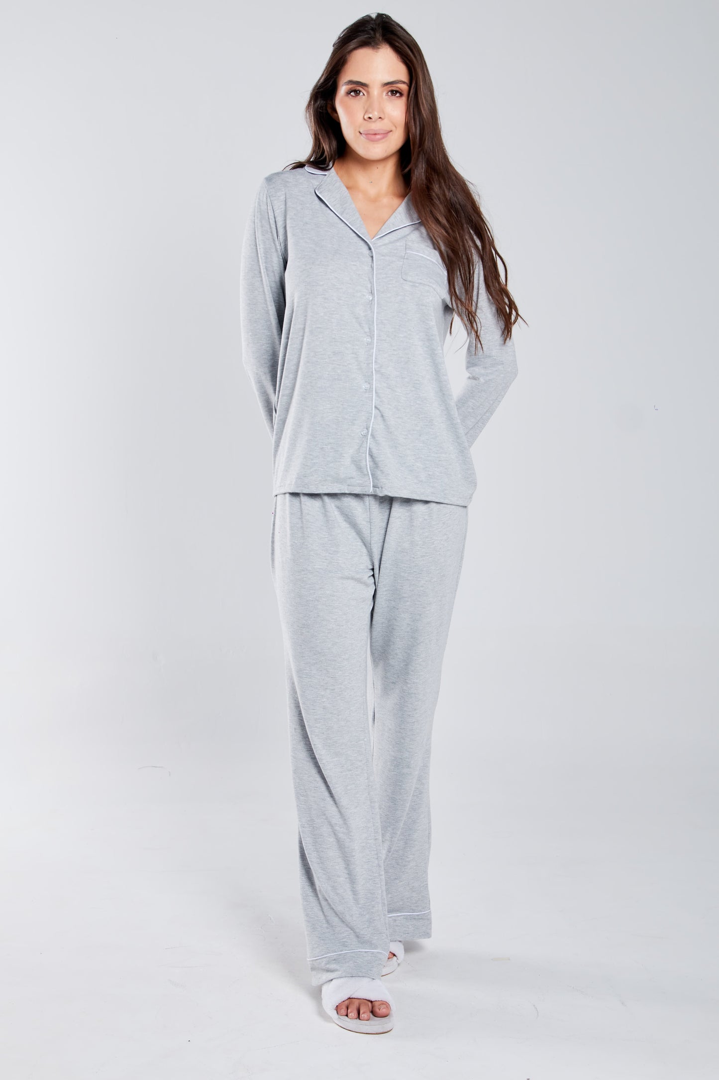 Long Grey Bianca PJ Set