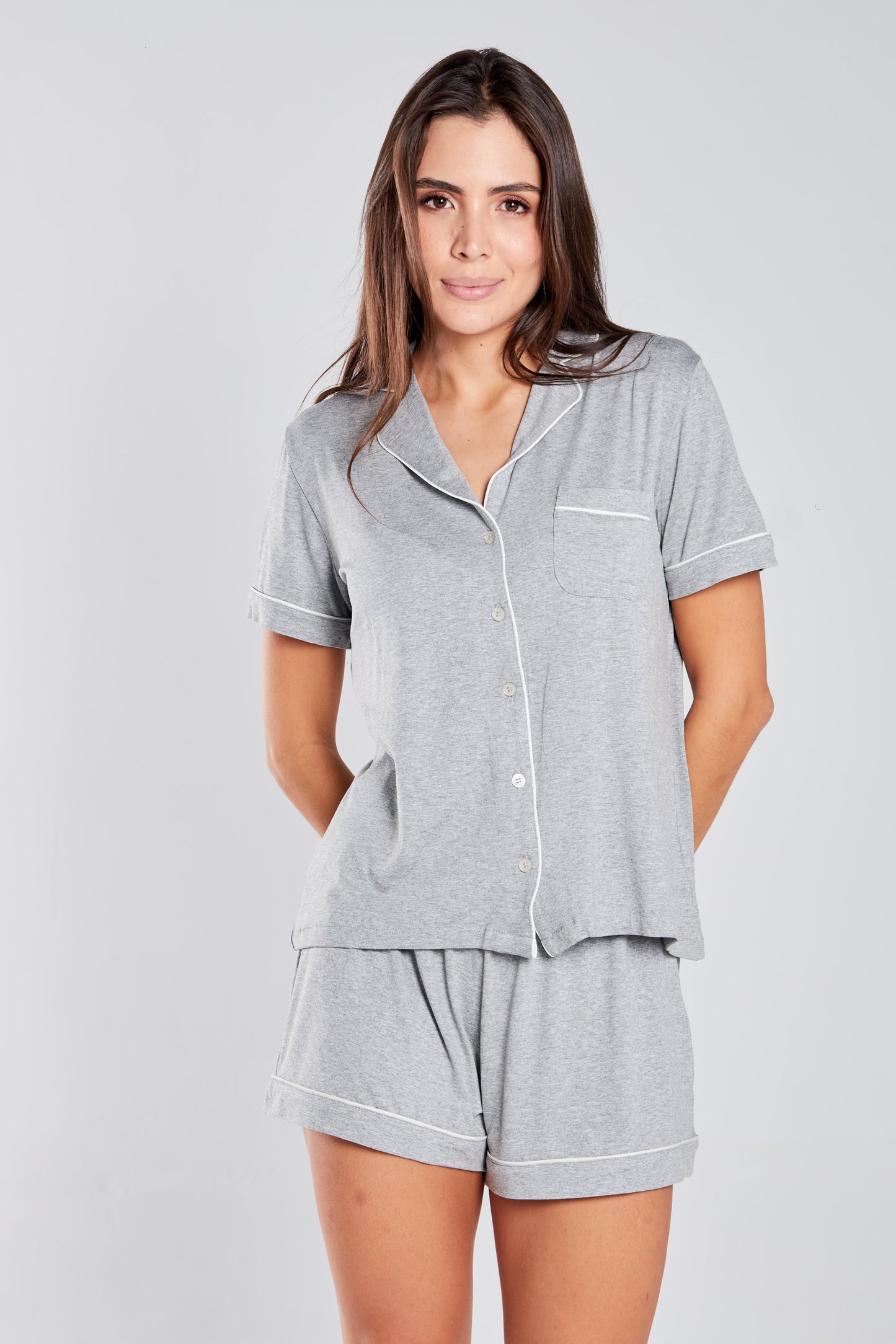 Short Grey Bianca PJ Set