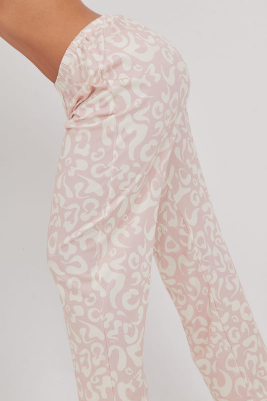 Pink Animal Print PJ Pants